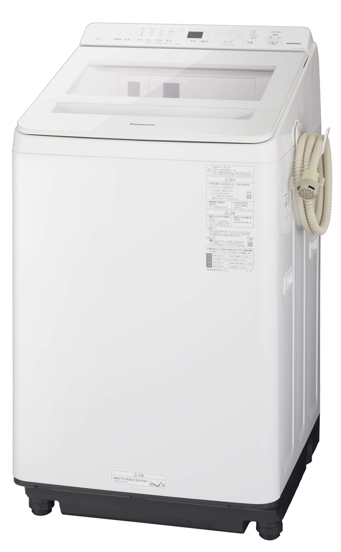 Amazon | パナソニック 全自動洗濯機 洗濯12kg NA-FA120V5-W ホワイト