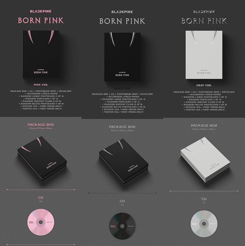 BLACKPINK - BORN PINK [BOX SET ver.] 2nd Album+Folded Poster (PINK