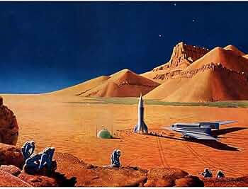 Amazon.com: Wee Blue Coo Science Fiction Landscape Desert Space