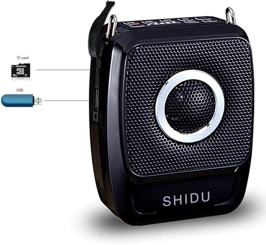 Amazon.co.jp: SHIDU ワイヤレス ハンズフリー拡声器 小型 高出力25W