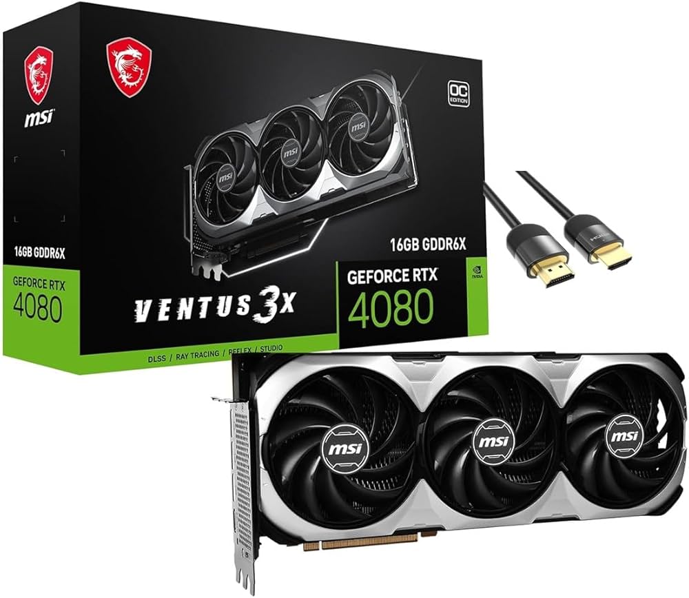 Amazon | MSI Ventus 3X OC RTX 4080 グラフィックスカード (PCIe 4.0
