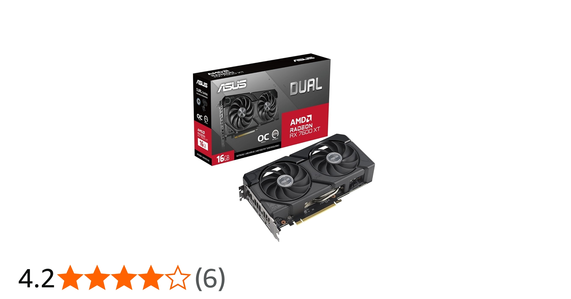 グラフィックボード・グラボ・ビデオカード ASUS Radeon RX7600XT 16GB