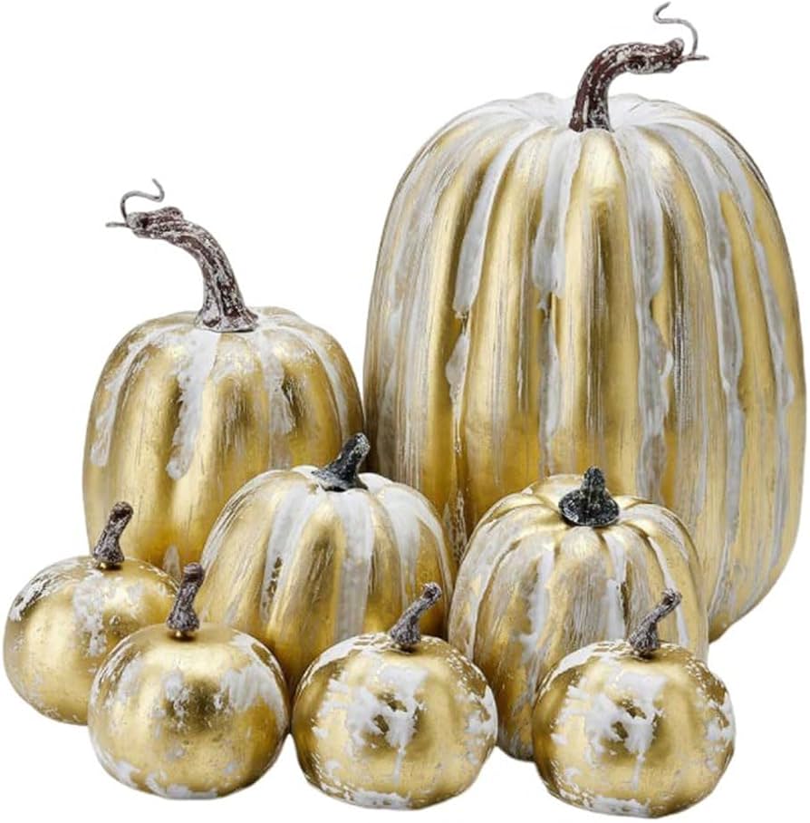 Amazon.co.jp: 8点セット! かぼちゃ 置物 ハロウィーン ハロウィン飾り