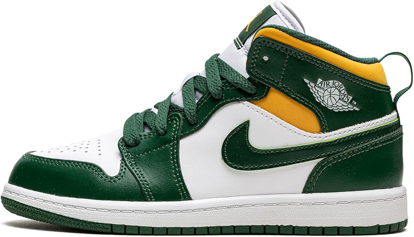Amazon.com | Jordan Preschool 1 Mid PS 640734 371 Sonics - Size 3Y