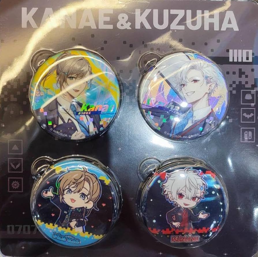 Amazon.co.jp: にじさん ChroNoiR 葛葉 叶 缶バッジセット ZZ : おもちゃ