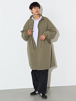 Amazon.co.jp: [ビームスハート] コート フード付き モッズコート