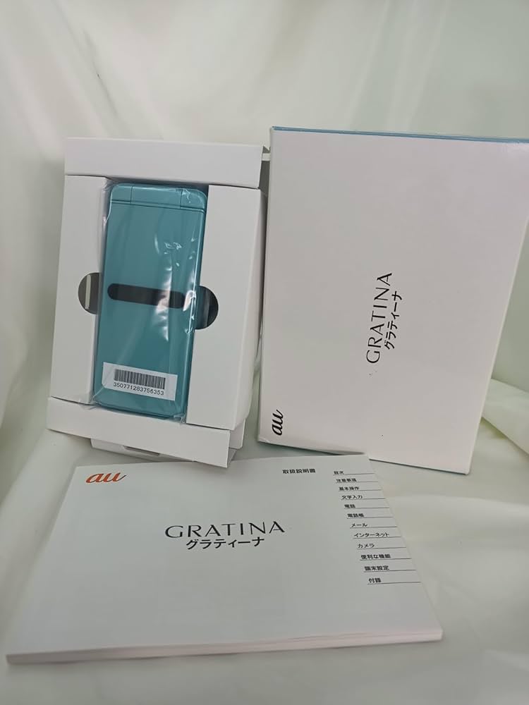 Amazon | au GRATINA KYF42 ライトブルー 4G ガラケー グラティーナ