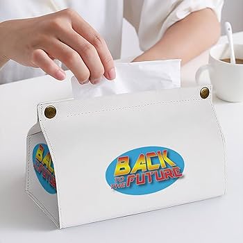 Amazon｜ティッシュケース ティッシュカバー バックトゥザフューチャー