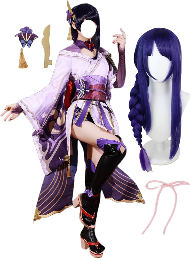 Amazon.co.jp: [YAYANA] 原神 雷電将軍コスプレ 衣装 同人服 『髪飾り