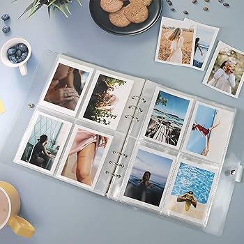 Amazon.co.jp: 25枚 200ポケット 4インチ フォトアルバムスリーブ