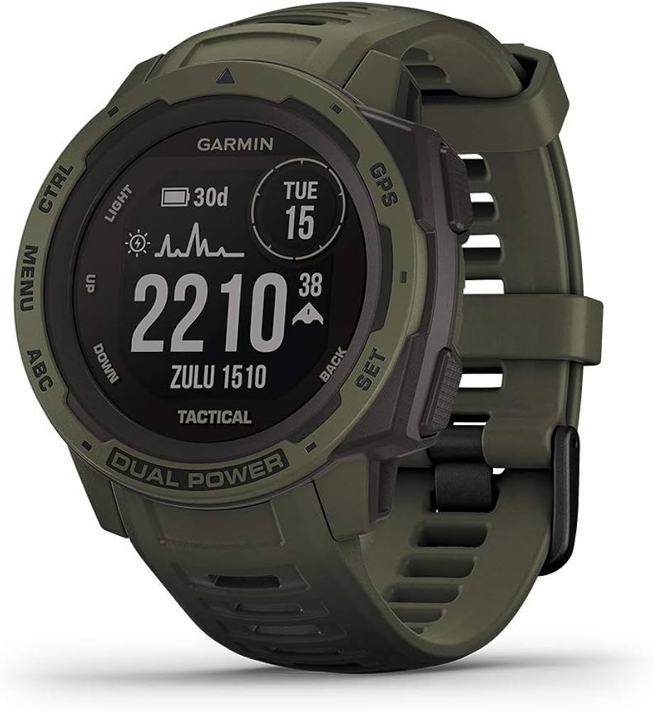 Amazon.co.jp: Garmin Instinct Dual Power Tactical Edition Moss