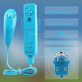 Amazon | OSTENT 2 in 1 リモコン モーションプラス + ヌンチャク内蔵