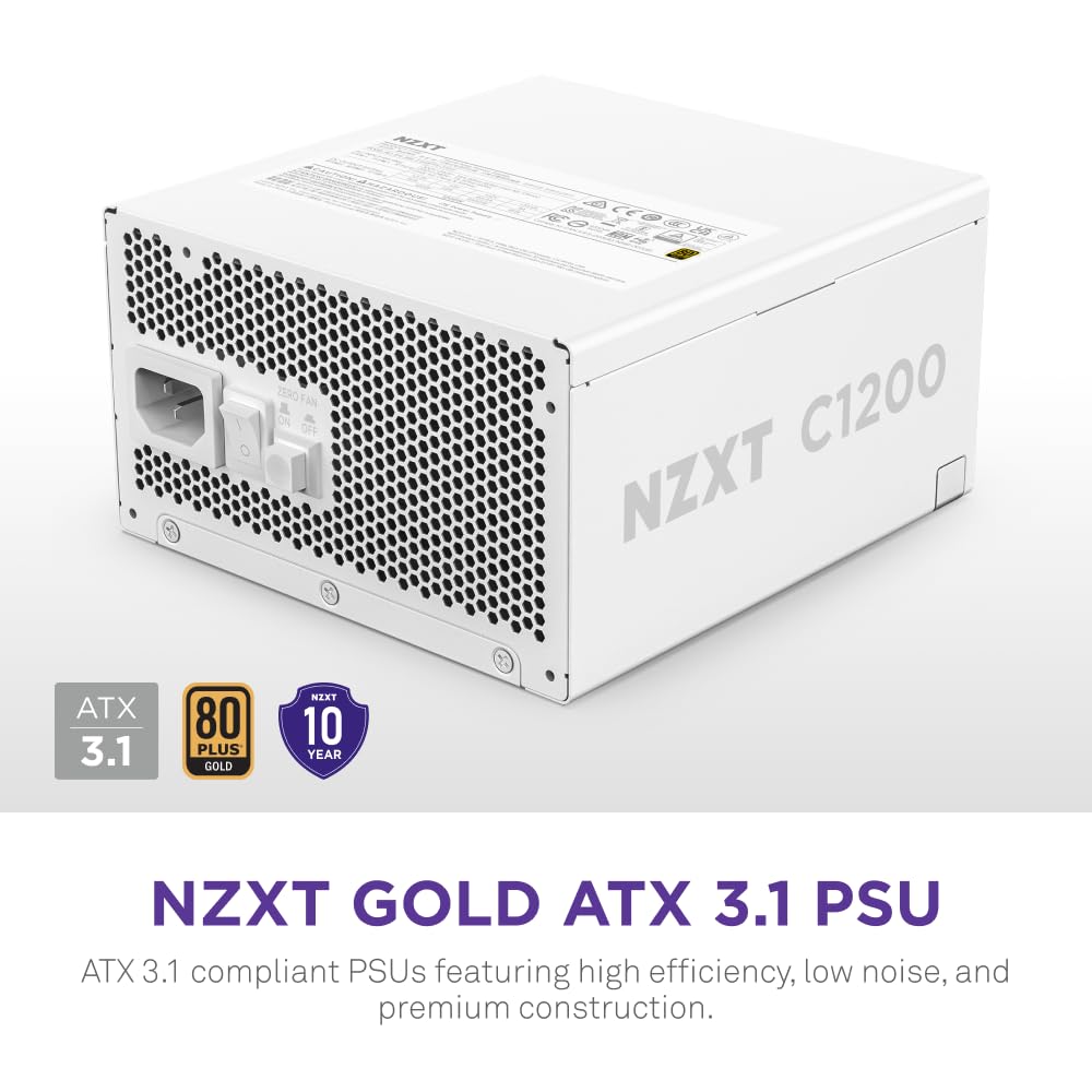 Amazon.com: NZXT C1200 Gold ATX 3.1 - Fully Modular Low-Noise PC