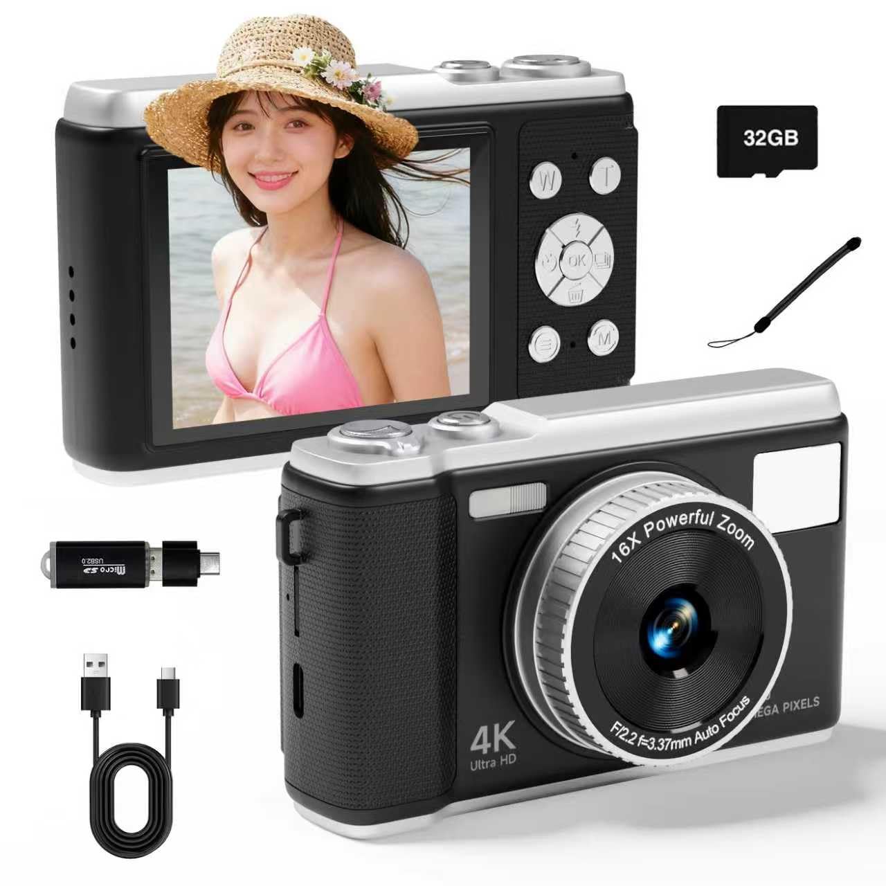 Amazon | デジタルカメラ 携帯電話で内容を読み取ることができます 4K