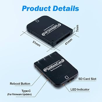 Amazon.com: BITFUNX PSxMemCard PS1 Memory Card - Supports Firmware
