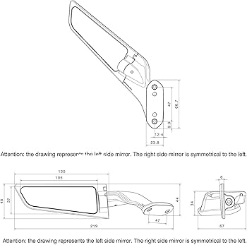 Amazon | バイク用ミラー 翼型「ステルス」ZX-6R (ZX636G`19-24) 専用