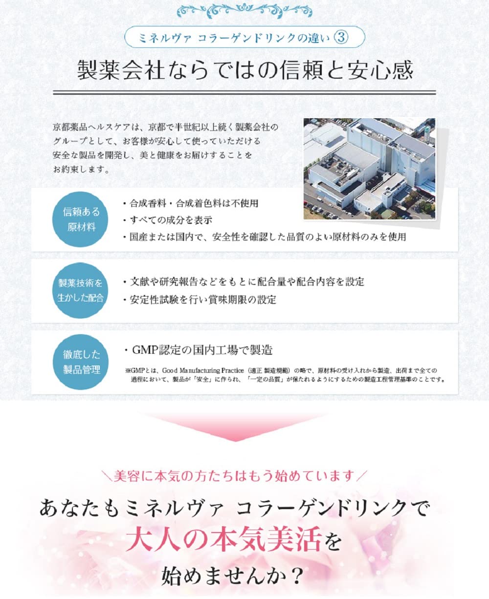 Amazon | 京都薬品ヘルスケア ミネルヴァ コラーゲン6000 （10本入×1箱