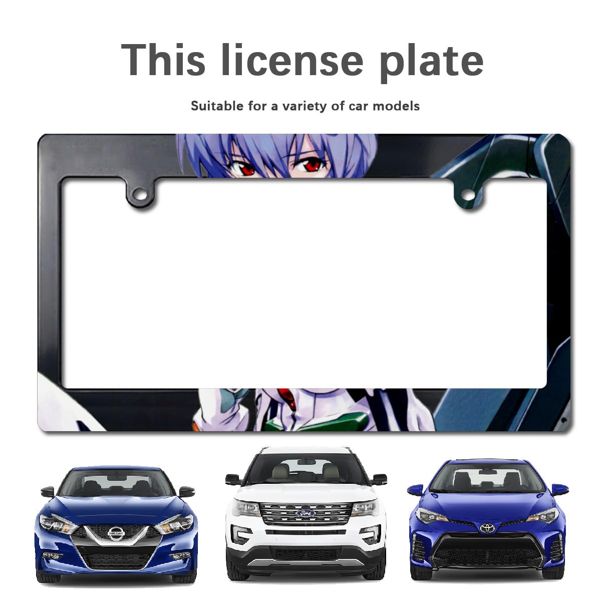 Amazon.co.jp: ナンバープレートフレーム 新世紀エヴァンゲリオン 綾波