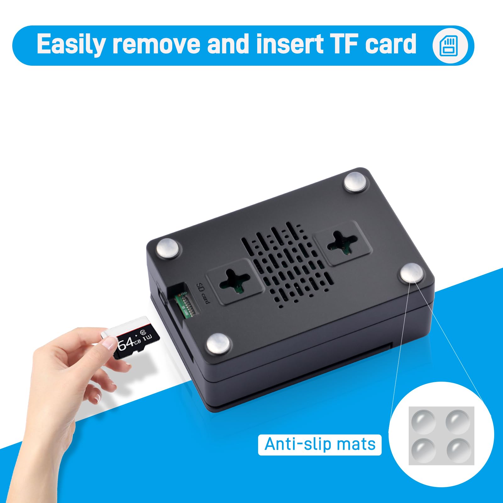 Amazon.co.jp: GeeekPi Raspberry Pi 5用ケース 27W PD電源アダプター