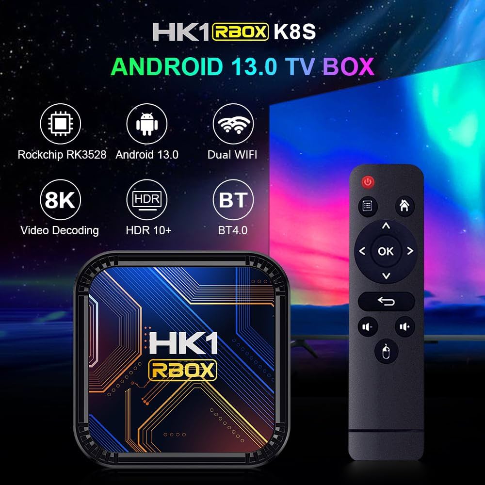 Amazon.com: Android 13.0 TV Box, Android Box 2026 with 3D 8K 4GB