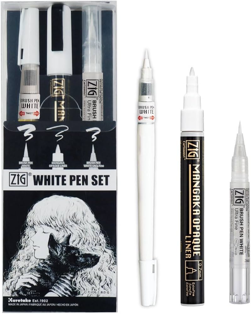 Amazon.com: Kuretake Zig Inktober pen set, for Illustration, Manga