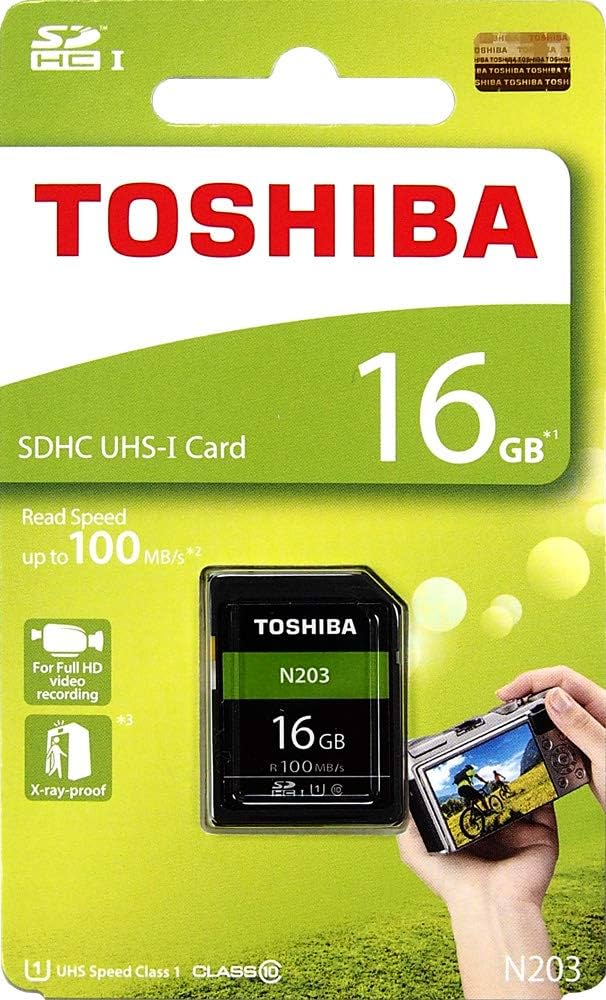 Toshiba 16GB UHS-I Class 10 SDHC Memory Card (Read Speed Upto 100