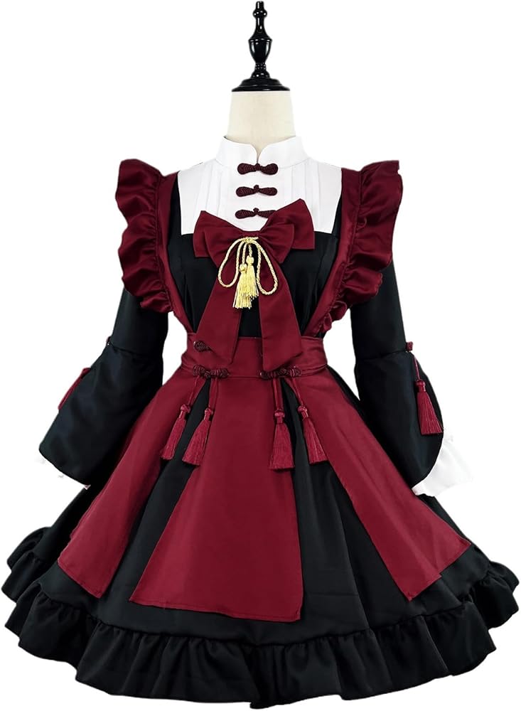 Amazon.co.jp: [YZZYQQ] レディース メイド服 コスプレ コンカフェ メ
