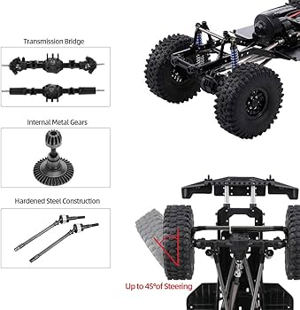 Amazon | GoolRC ホイールベース シャーシ フレーム 313mm 1/10 AXIAL