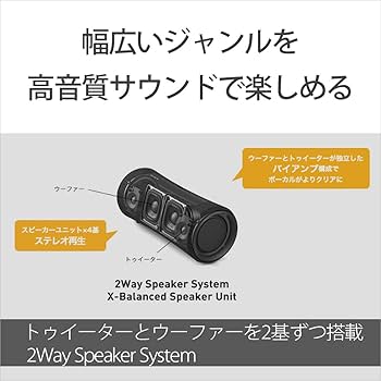 Amazon.co.jp: ソニー(SONY) ワイヤレススピーカー SRS-XG300 :防水