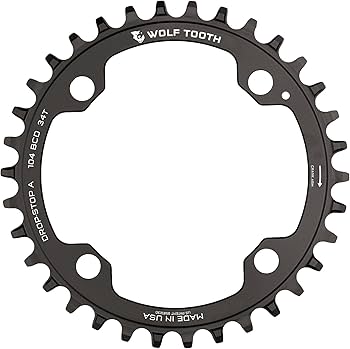 Amazon.com : Wolf Tooth 104 BCD Spider Mountain Bike Chainring for