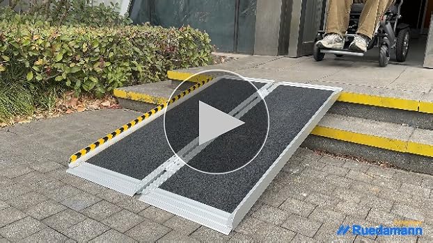 Amazon | Ruedamann スロープ 車椅子 長さ61cm 幅76cm 車椅子 スロープ