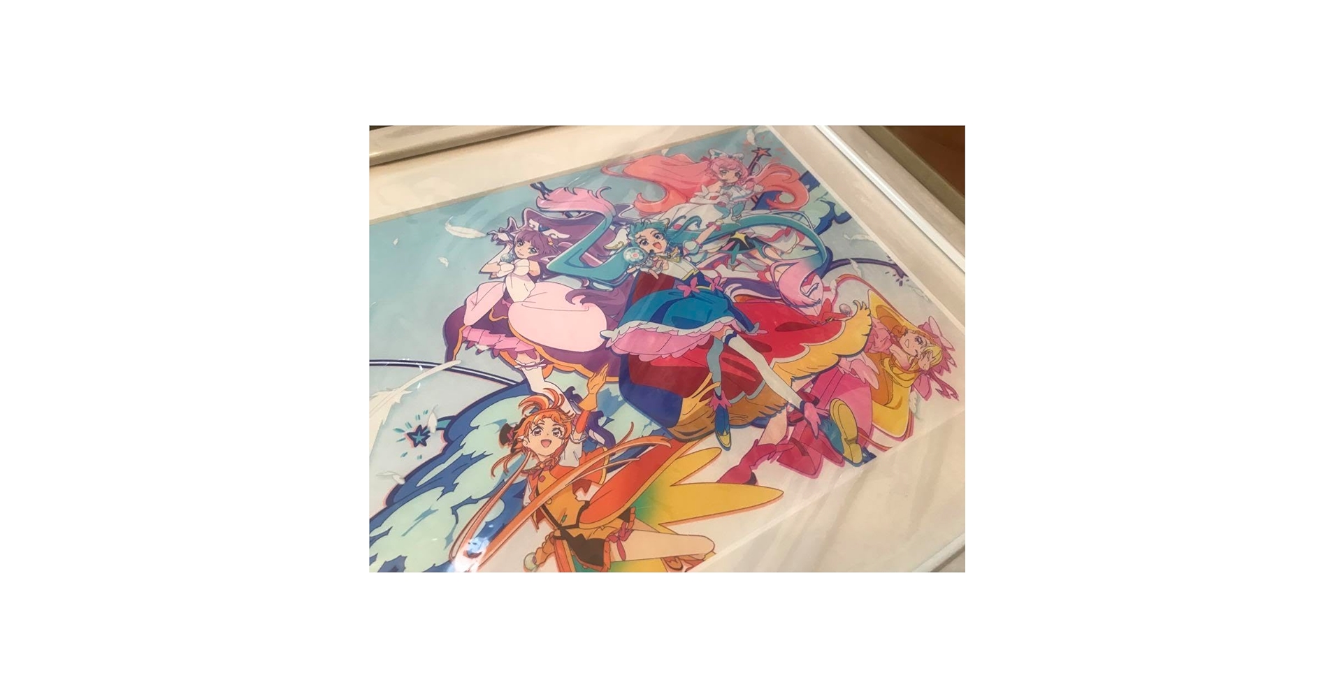 新品 ひろがるスカイ！プリキュア 後期スチール 額装高精細アート 受注