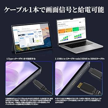 Amazon.co.jp: HAILESI モバイルモニター 15インチ 4K 3240*2160 3:2