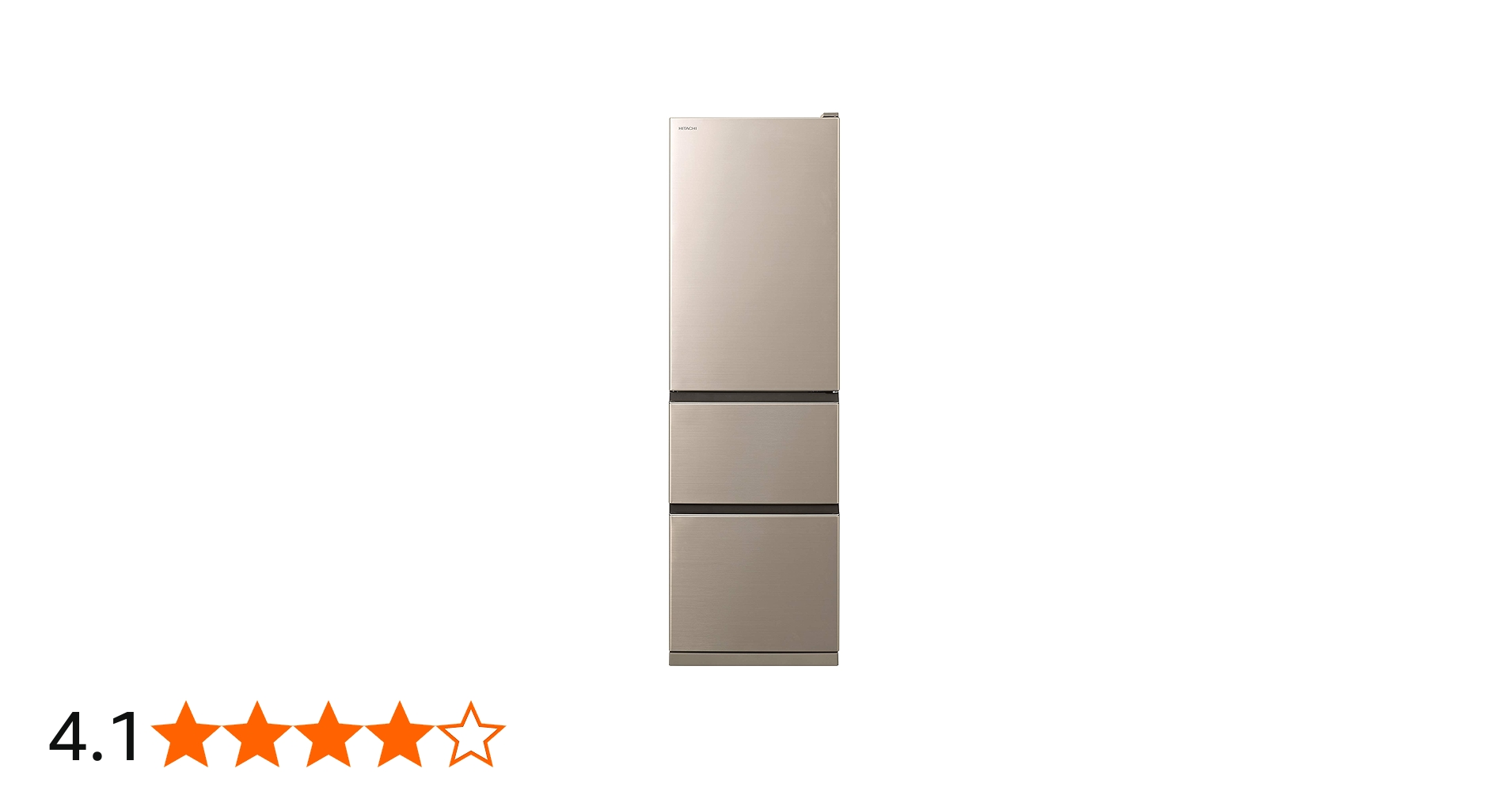 Amazon.co.jp: 日立 冷蔵庫 幅54cm 315L シャンパン R-V32KV N 3ドア