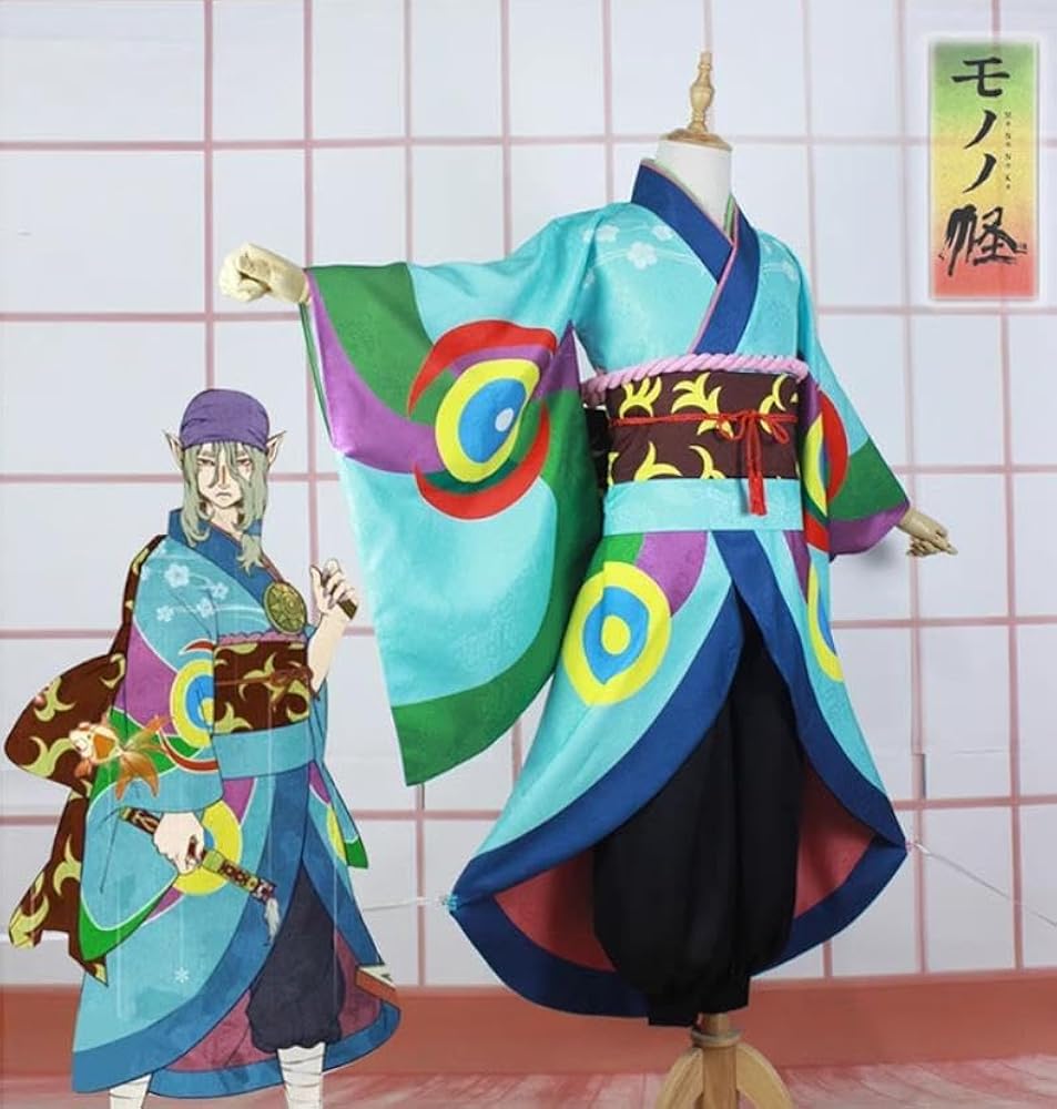 Amazon.co.jp: [Briskyjp] モノノ怪 薬売り コスプレ衣装 （ウィッグ靴