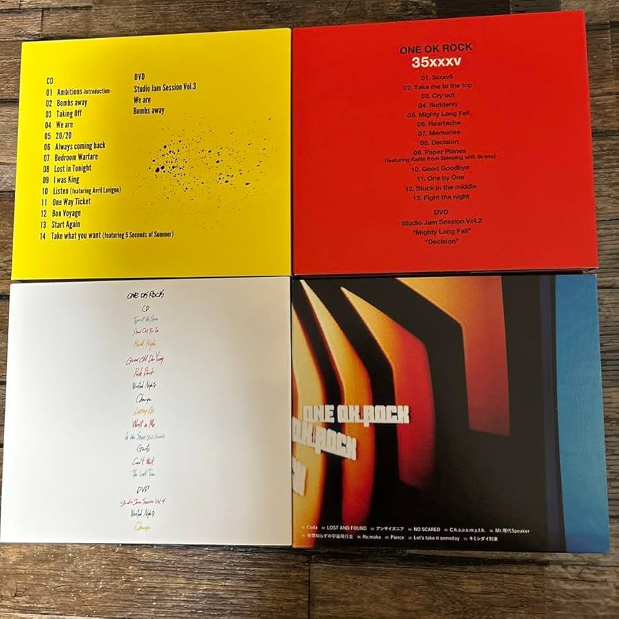 Amazon.co.jp: ワンオク初回限定盤ONE OK ROCK ワンオクCDセット