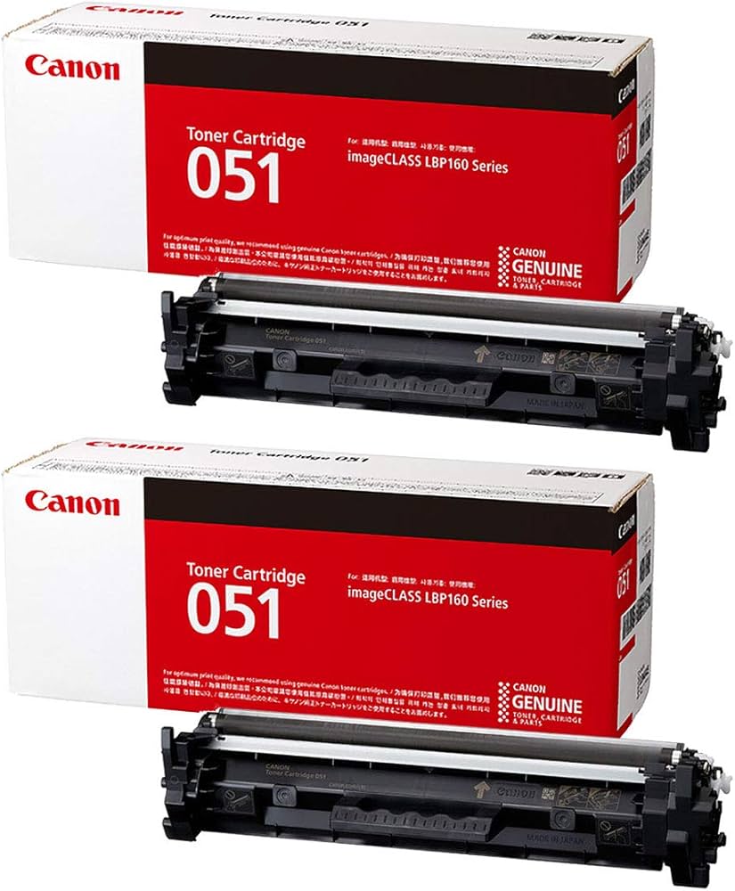 Amazon.co.jp: CANON CRG-051 トナーカートリッジ051 純正 2本セット