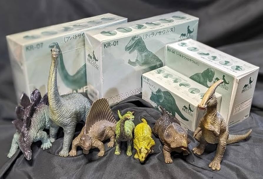 Amazon.co.jp: レトロ恐竜（ツクダホビーUKRD）PVC 11体セット