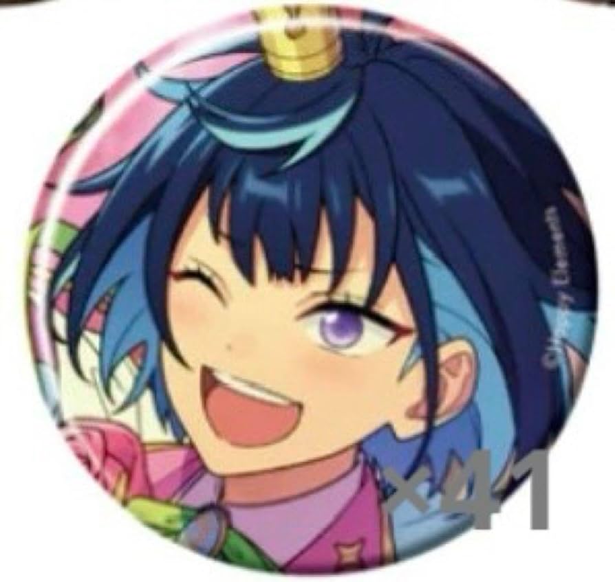 あんスタ エス 冴霧笑主 ポートレート缶バッジ ① あんスタ 冴霧笑主