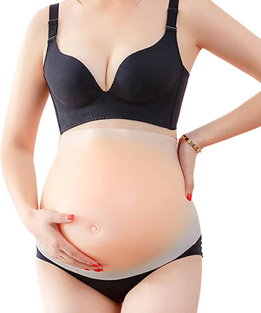妊婦 コスプレ シリコン 腹 8-10か月 S Amazon.co.jp: 偽妊婦腹、8-