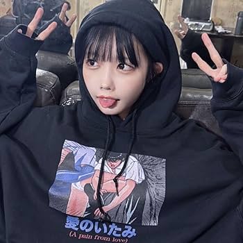 Amazon.co.jp: XLサイズ 愛のいたみ パーカー あのちゃん 着用 HOODIE