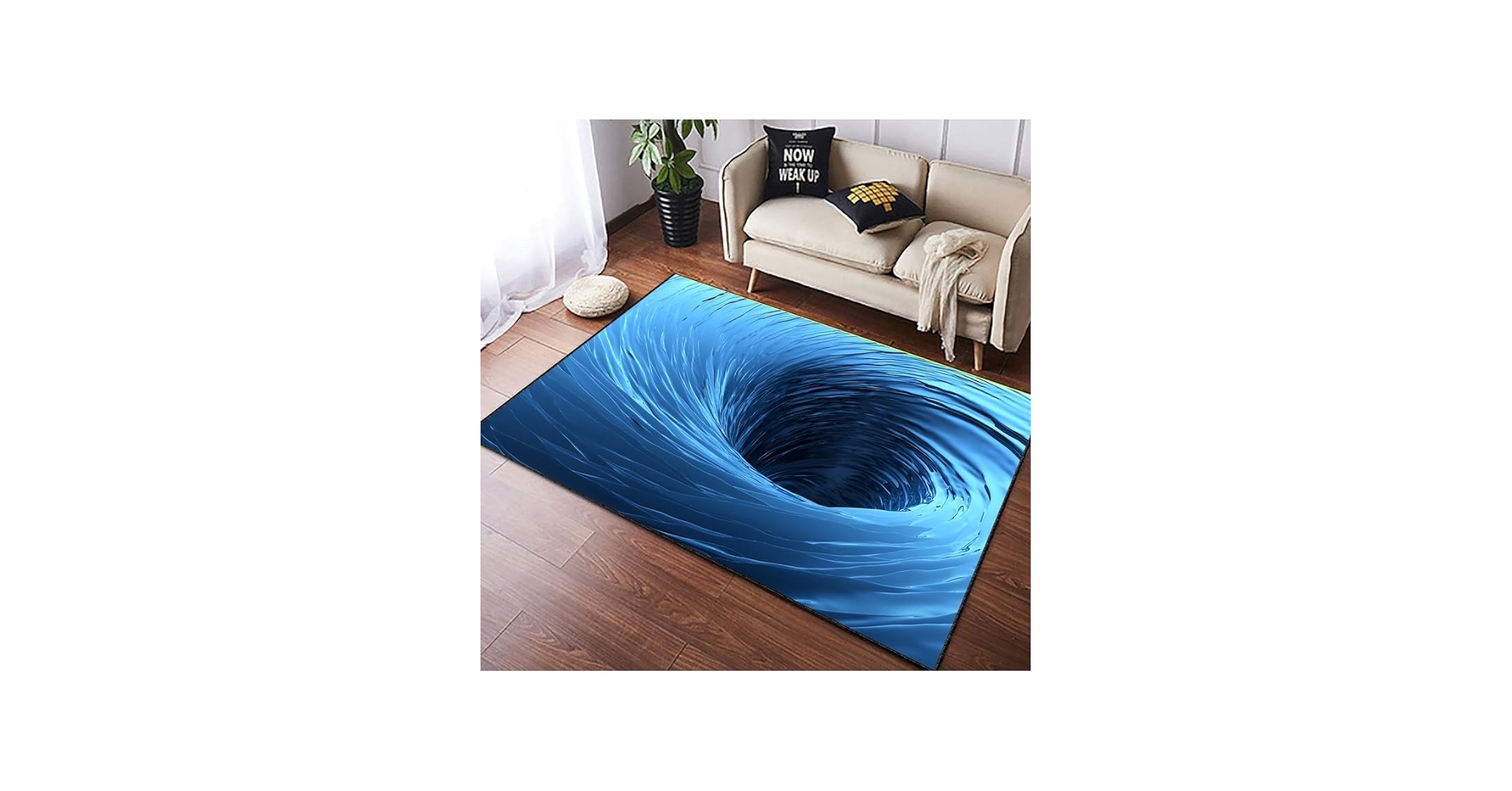 Amazon.com: SATIGI Optical Illusion Rug 197 Parent (Water Vortex