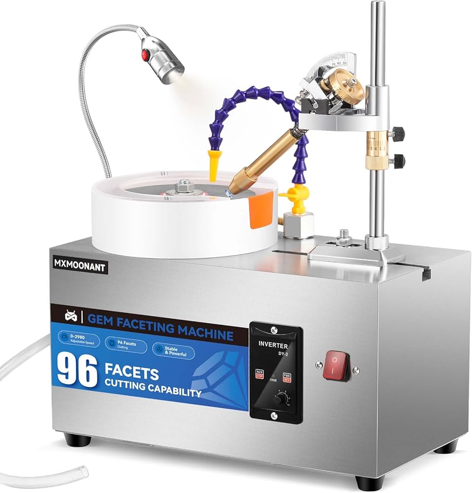 Amazon | Mxmoonant 天然石ファセット研磨機 宝石研磨機 0～2980rpm