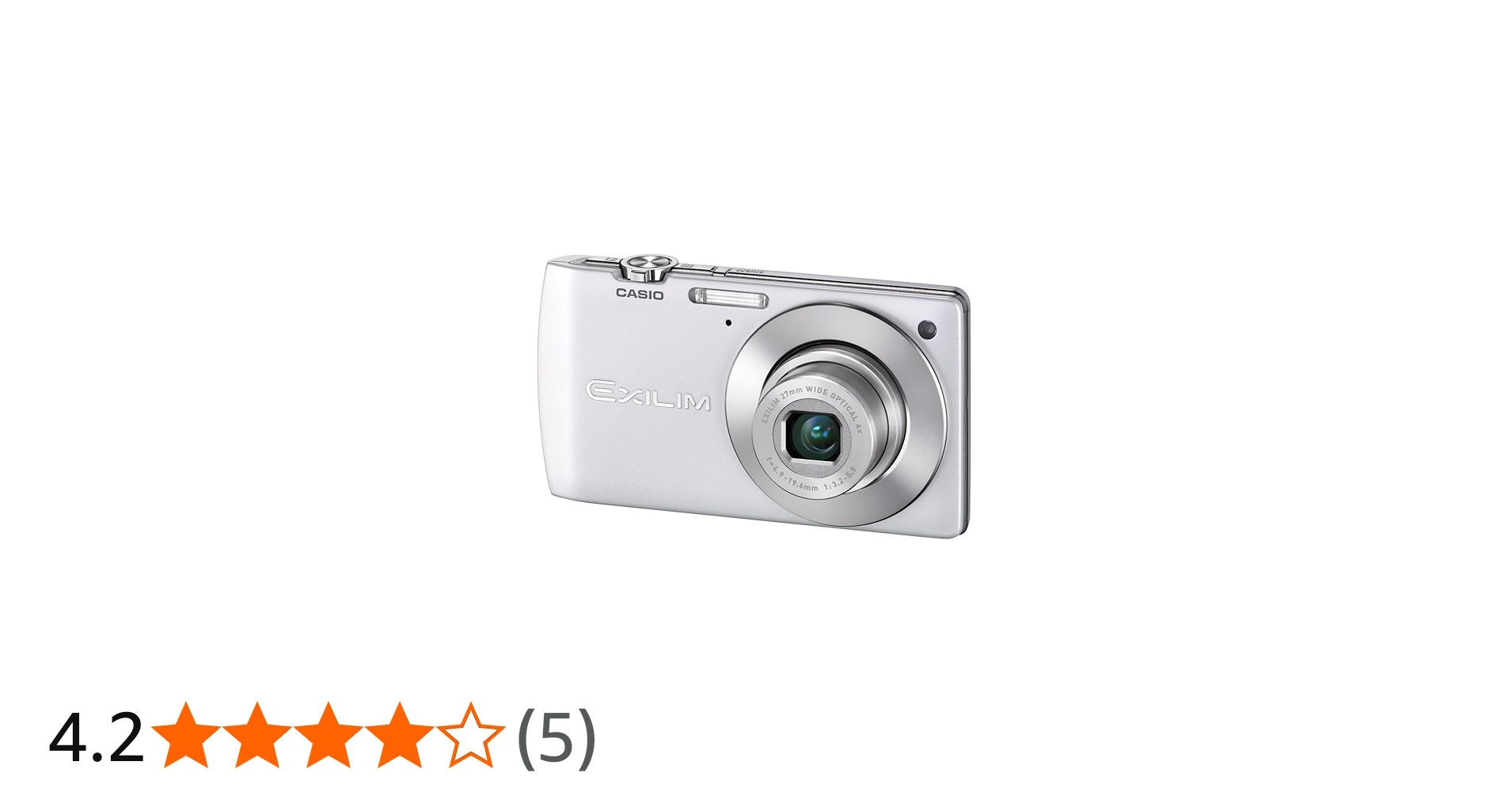 Casio Exilim EX-S200 Digital Camera - Silver (14.1MP, 4x Optical