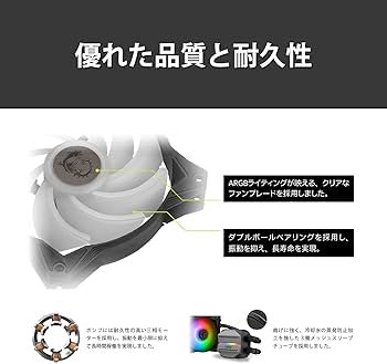 Amazon | MSI MAG CORELIQUID M360 簡易水冷CPUクーラー FN1950 | MSI