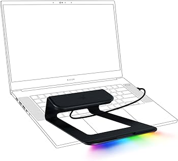 Amazon.co.jp: Razer ノートパソコンスタンド Chroma V2:USB Cハブ 4K