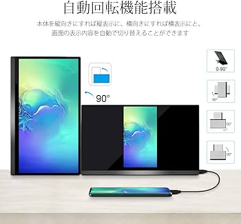 Amazon.co.jp: MISEDI 4K 15.6インチ モバイルモニター タッチパネル