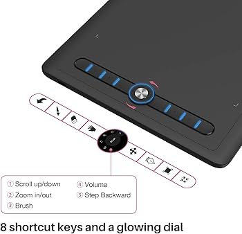 Amazon | Artisul ペンタブ 板タブ スマホで使える板タブ 傾き検出機能