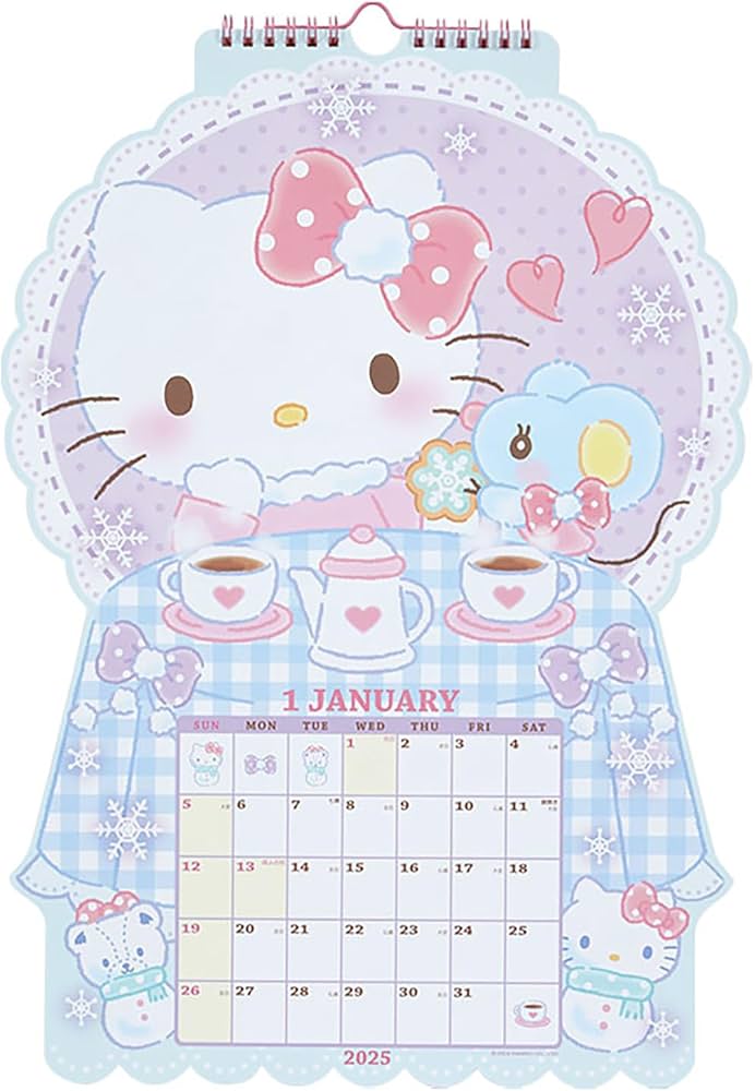 Amazon.co.jp: サンリオ(SANRIO) ダイカットカレンダー 2025年 ハロー