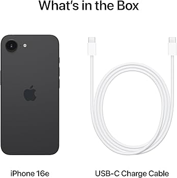 Amazon.com: iPhone 16e / 128GB / Black (SIM Free) : Cell Phones